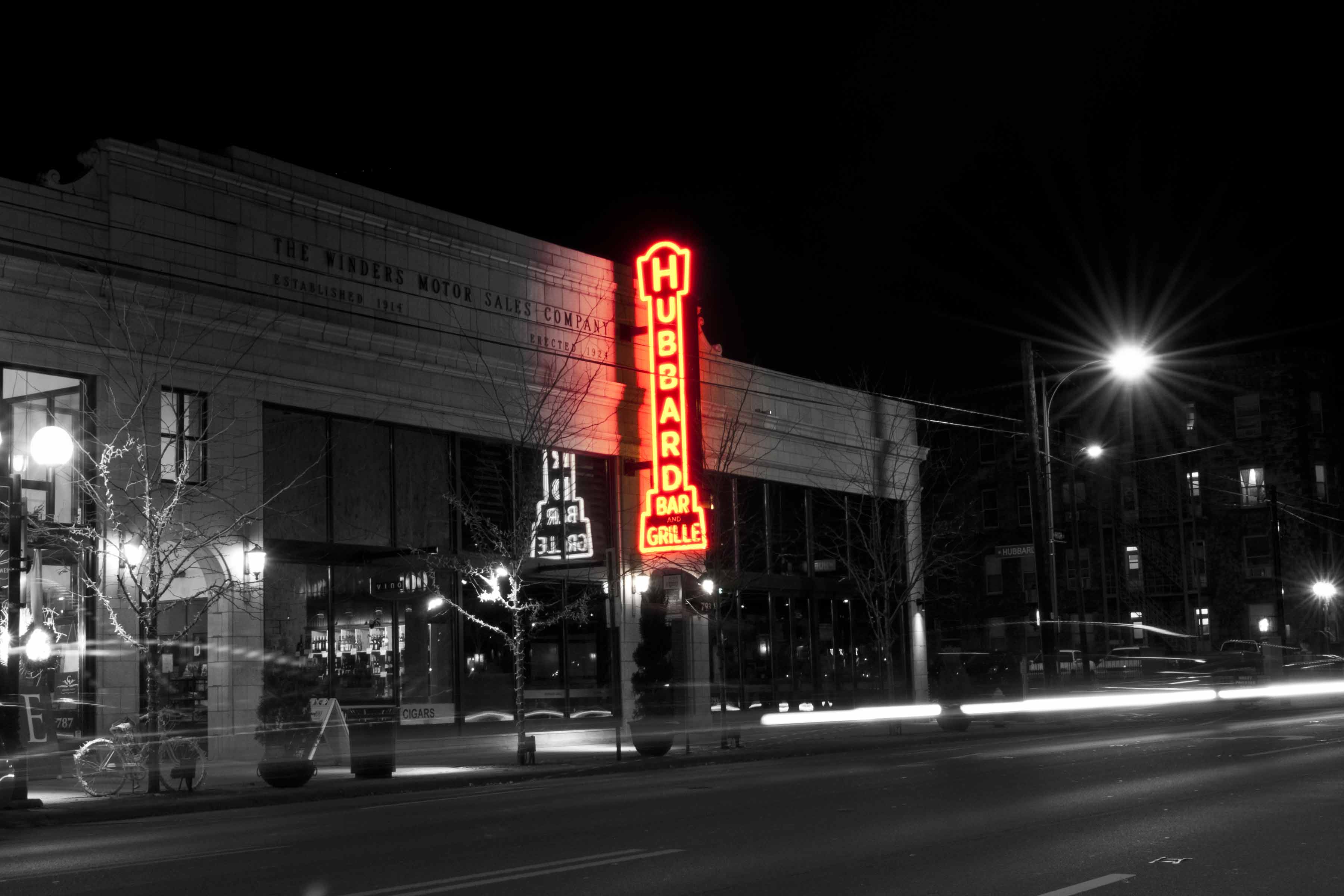 Hubbard Grille sign